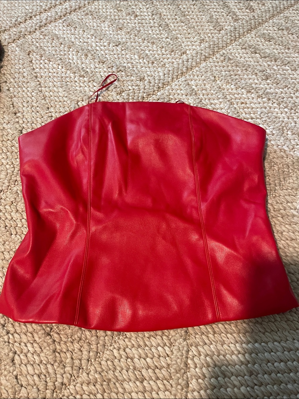 Sincerely Jules Vibrant Red Strapless Bustier